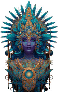 Cosmic Goddess V9 Vinyl Car Decal Sticker – Waterproof & UV-Resistant 