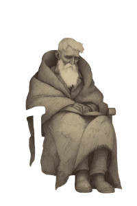 Old Man Reading V7 Vinyl Car Decal Sticker – Waterproof & UV-Resistant 