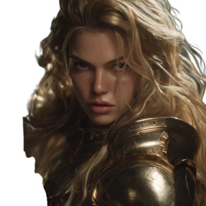 Female Warrior Portrait V2 Vinyl Car Decal Sticker – Waterproof & UV-Resistant 