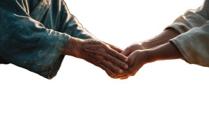 Elderly Papermaker'S Hands Vinyl Car Decal Sticker – Waterproof & UV-Resistant 