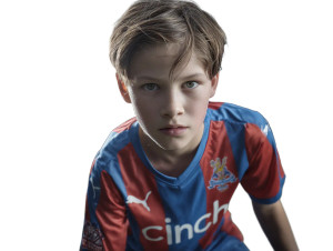 Young Soccer Player V16 Vinyl Car Decal Sticker – Waterproof & UV-Resistant 