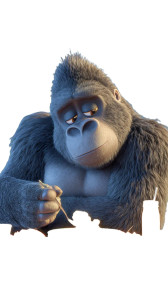 Gorilla Dining Vinyl Car Decal Sticker – Waterproof & UV-Resistant 