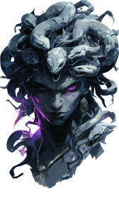 Medusa Head Vinyl Car Decal Sticker – Waterproof & UV-Resistant 