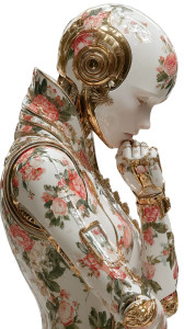 Porcelain Android Woman V3 Vinyl Car Decal Sticker – Waterproof & UV-Resistant 