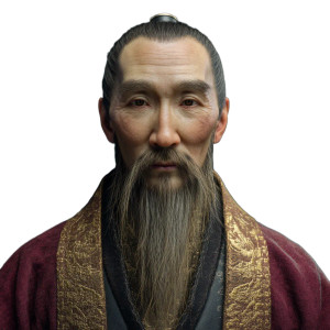 Chinese Nobleman Portrait V3 Vinyl Car Decal Sticker – Waterproof & UV-Resistant 