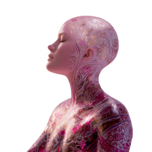 Surrealistic Shamanic Woman Vinyl Car Decal Sticker – Waterproof & UV-Resistant 