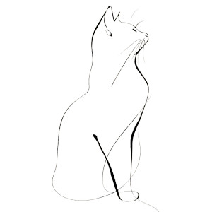 Minimalistic Cat Drawing Vinyl Car Decal Sticker – Waterproof & UV-Resistant  Minimalistic Cat Drawing Vinyl Car Decal Sticker – Waterproof & UV-Resistant