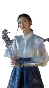 Cyber Hanbok Engineer Vinyl Car Decal Sticker – Waterproof & UV-Resistant 