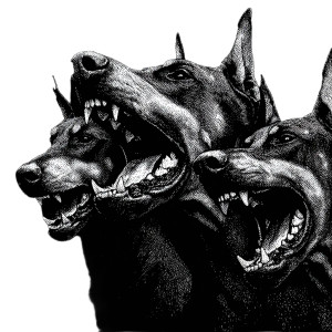 Angry Doberman Heads Vinyl Car Decal Sticker – Waterproof & UV-Resistant 