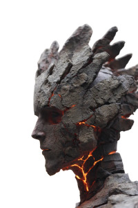 Biomechanical Humanoid V8 Vinyl Car Decal Sticker – Waterproof & UV-Resistant 