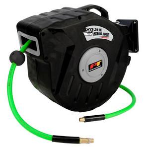 Performance Tool Air Hose M613 3/8 Inch Diameter; 50 Foot Length; 300 PSI Working Pressure/600 PSI Burst Pressure; 1/4 Inch NPT Brass Male Fitting; Hybrid Hose; Rubber And PVC; With Retractable Reel Performance Tool Air Hose M613 3/8 Inch Diameter; 50 Foot Length; 300 PSI Working Pressure/600 PSI Burst Pressure; 1/4 Inch NPT Brass Male Fitting; Hybrid Hose; Rubber And PVC; With Retractable Reel