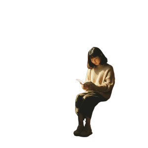 Korean Café Reader Vinyl Car Decal Sticker – Waterproof & UV-Resistant 