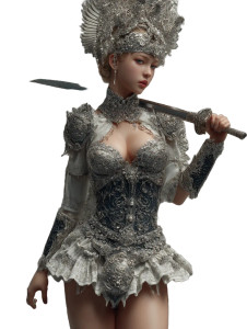 Asian Warrior Phoenix Vinyl Car Decal Sticker – Waterproof & UV-Resistant 