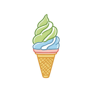 Matcha Ice Cream V2 Vinyl Car Decal Sticker – Waterproof & UV-Resistant 