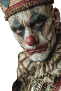 Scary Clown Knife Vinyl Car Decal Sticker – Waterproof & UV-Resistant 