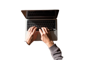 Typing Hands V7 Vinyl Car Decal Sticker – Waterproof & UV-Resistant 