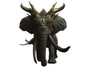 Elephant Dragon Hybrid V2 Vinyl Car Decal Sticker – Waterproof & UV-Resistant 