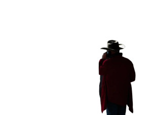 Modern Cowboy Reflection Vinyl Car Decal Sticker – Waterproof & UV-Resistant 