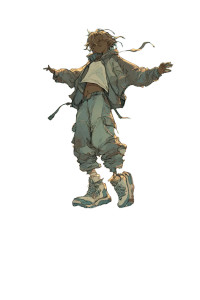 Joyful Street Dancer Vinyl Car Decal Sticker – Waterproof & UV-Resistant 