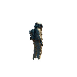 Astronaut On Alien Planet V7 Vinyl Car Decal Sticker – Waterproof & UV-Resistant 