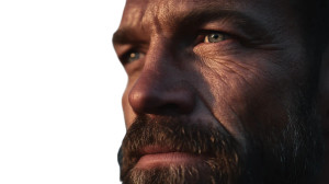 Intense Portrait V2 Vinyl Car Decal Sticker – Waterproof & UV-Resistant 