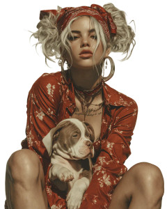 Beautiful Model Goddess Vinyl Car Decal Sticker – Waterproof & UV-Resistant 