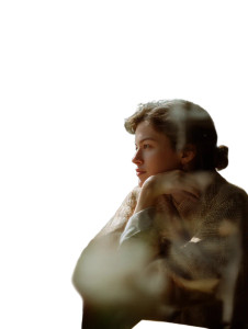 Thoughtful Woman V5 Vinyl Car Decal Sticker – Waterproof & UV-Resistant 