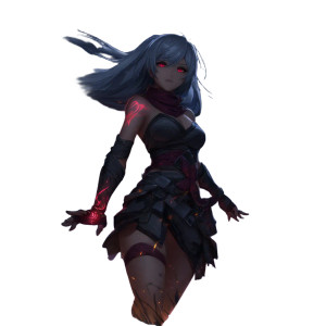 Powerful Female Ninja Vinyl Car Decal Sticker – Waterproof & UV-Resistant 