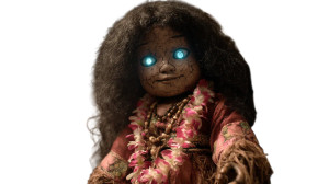 Samoan Haunted Doll Vinyl Car Decal Sticker – Waterproof & UV-Resistant 