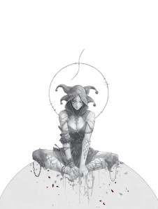 Feminine Jester Vinyl Car Decal Sticker – Waterproof & UV-Resistant 