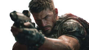 Chris Redfield Portrait Vinyl Car Decal Sticker – Waterproof & UV-Resistant 