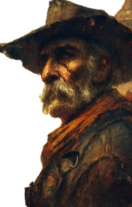 Cowboy Closeup Portrait Vinyl Car Decal Sticker – Waterproof & UV-Resistant 