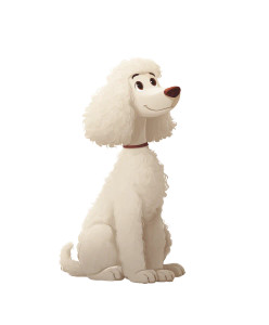 White Poodle Cartoon Vinyl Car Decal Sticker – Waterproof & UV-Resistant White Poodle Cartoon Vinyl Car Decal Sticker – Waterproof & UV-Resistant