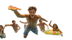 Joyful Pool Jump Vinyl Car Decal Sticker – Waterproof & UV-Resistant 