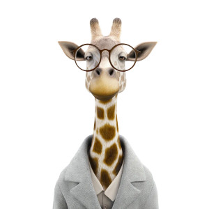 Giraffe Teacher Vinyl Car Decal Sticker – Waterproof & UV-Resistant 