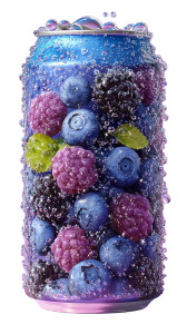 Blueberry Soda Can Vinyl Car Decal Sticker – Waterproof & UV-Resistant 