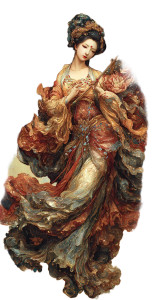 Ancient Chinese Dancer V6 Vinyl Car Decal Sticker – Waterproof & UV-Resistant 