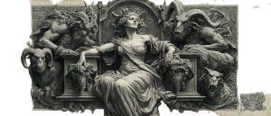 Gothic Throne Queen Vinyl Car Decal Sticker – Waterproof & UV-Resistant 