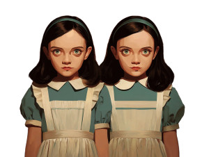 Shining Twins Vinyl Car Decal Sticker – Waterproof & UV-Resistant 