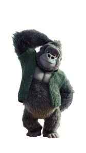 Gorilla In Clothes V2 Vinyl Car Decal Sticker – Waterproof & UV-Resistant 