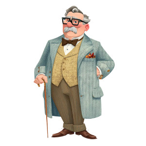 Wealthy Canadian Cartoon Vinyl Car Decal Sticker – Waterproof & UV-Resistant 