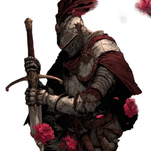 Knight Of Roses Vinyl Car Decal Sticker – Waterproof & UV-Resistant 