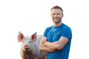 Happy Farmer Portrait Vinyl Car Decal Sticker – Waterproof & UV-Resistant 