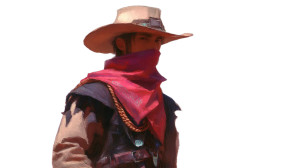 Mysterious Gunslinger Vinyl Car Decal Sticker – Waterproof & UV-Resistant 