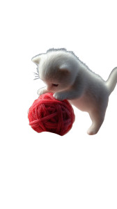 Tiny Micro Kitten Vinyl Car Decal Sticker – Waterproof & UV-Resistant 