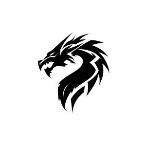 Azure Dragon Logo Vinyl Car Decal Sticker – Waterproof & UV-Resistant 