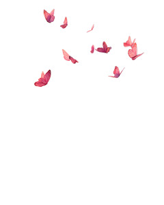 Pink Butterfly Field Vinyl Car Decal Sticker – Waterproof & UV-Resistant 