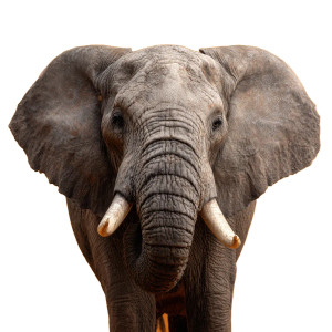 Confident Elephant Vinyl Car Decal Sticker – Waterproof & UV-Resistant 
