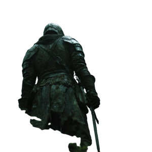 Solitary Medieval Knight Vinyl Car Decal Sticker – Waterproof & UV-Resistant 