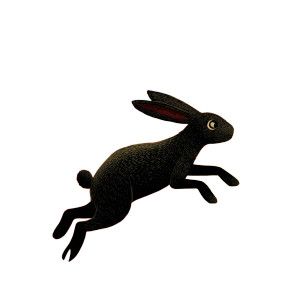 Dashing Rabbit Vinyl Car Decal Sticker – Waterproof & UV-Resistant 